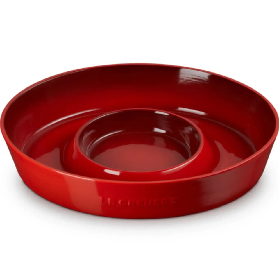 Prato para Aperitivo Cerâmica Signature 34cm Vermelho Le Creuset