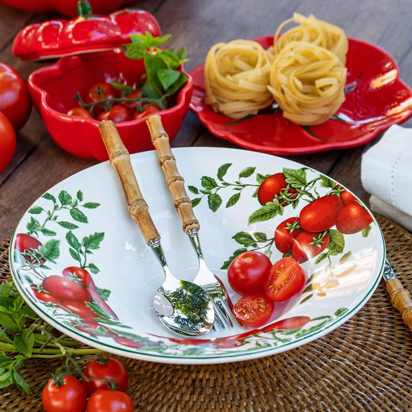 Prato para Massa Tomate Cerâmica 27cm Scalla