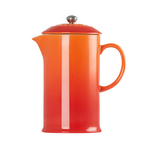 Prensa Francesa para Café Cerâmica 1L Laranja Le Creuset