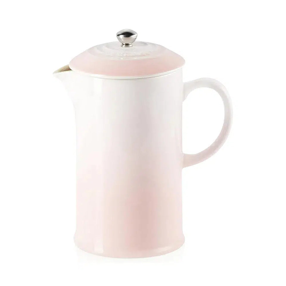 Prensa Francesa para Café Cerâmica 1L Shell Pink Le Creuset