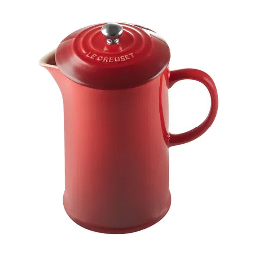 Prensa Francesa para Café Cerâmica 1L Vermelho Le Creuset