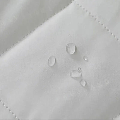 Protetor de Colchão Solteiro 233 Fios Percal 100% Algodão Branco Trussardi