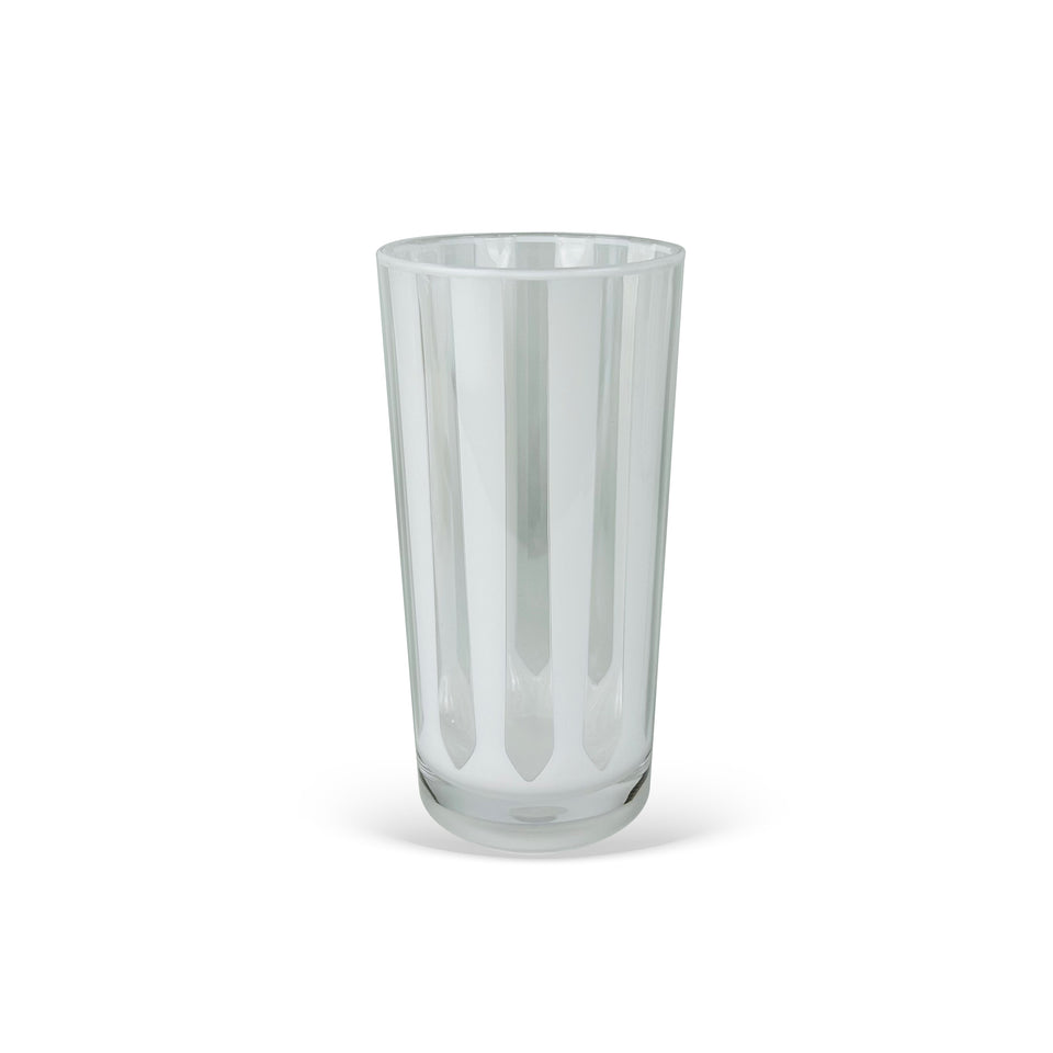 Conjunto 6 Copos Long Drink Acrílico Branco Linha Náutica 500ml