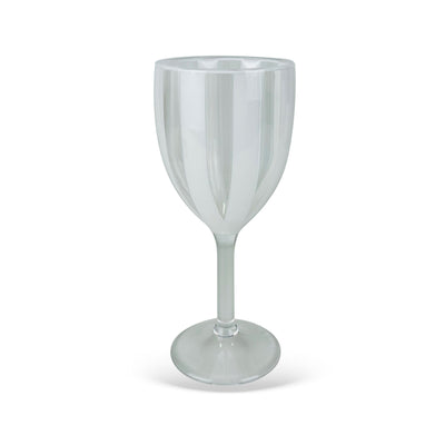 Conjunto 6 Taças Acrílico Branco Linha Náutica 250ml