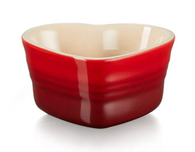 Ramekin Formato Coração Cerâmica 300ml Vermelho Le Creuset