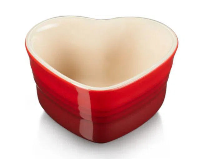 Ramekin Formato Coração Cerâmica 300ml Vermelho Le Creuset