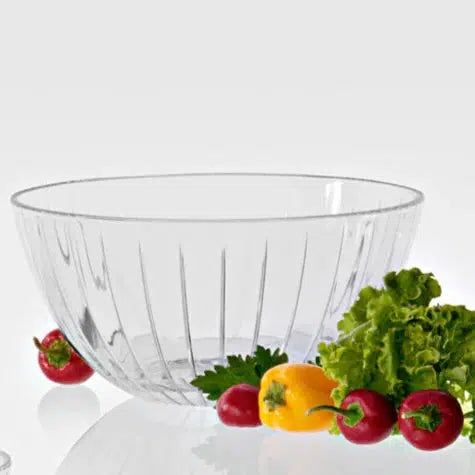 Saladeira Grande Vidro Italiano Accademia 23,5cm Vidivi Vetri Delle Venezie