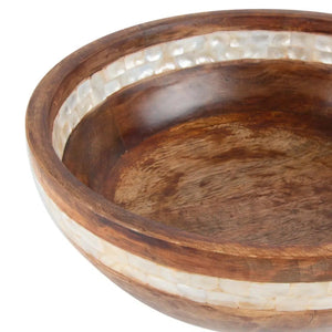 Saladeira Madeira Mango Natural 25x9cm