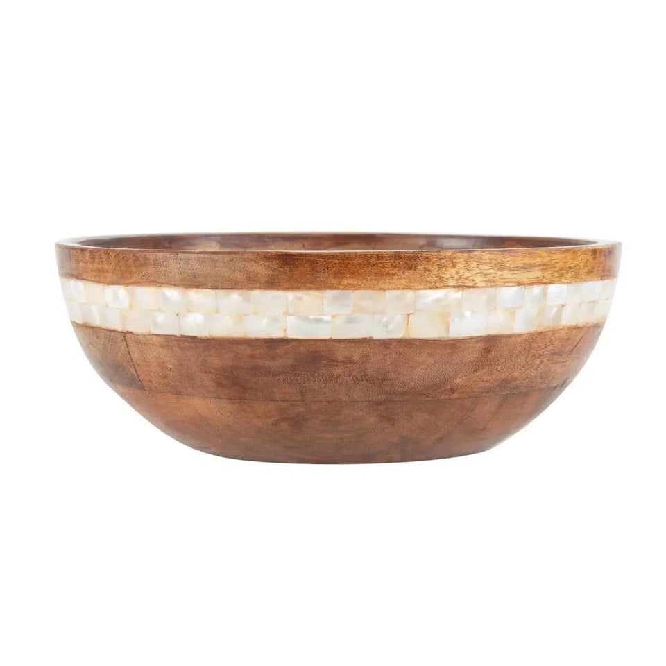 Saladeira Madeira Mango Natural 25x9cm