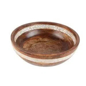 Saladeira Madeira Mango Natural 25x9cm