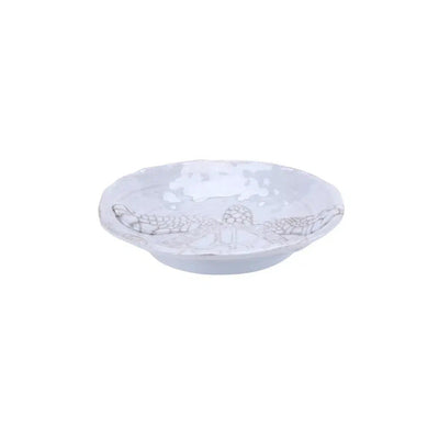 Saladeira Melamina Detalhe Tartarugas Bege 34,5x34,5x7cm