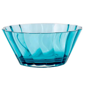 Saladeira Wave Acrílico Azul Turquesa 11x26cm