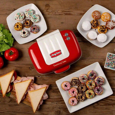 Sanduicheira 3 em 1 Retrô Party Time Vermelha 220V 700W Ariete