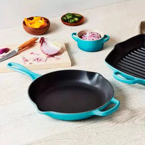 Skillet Redonda com Alça Signature Azul Caribe 20cm Le Creuset