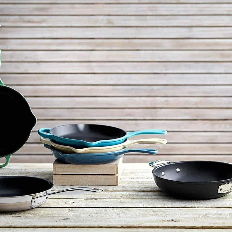 Skillet Redonda com Alça Signature Azul Marseille 26cm Le Creuset