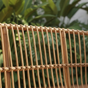 Sofá 3 Lugares Core Rattan Trançado Bahali 180x61x84cm