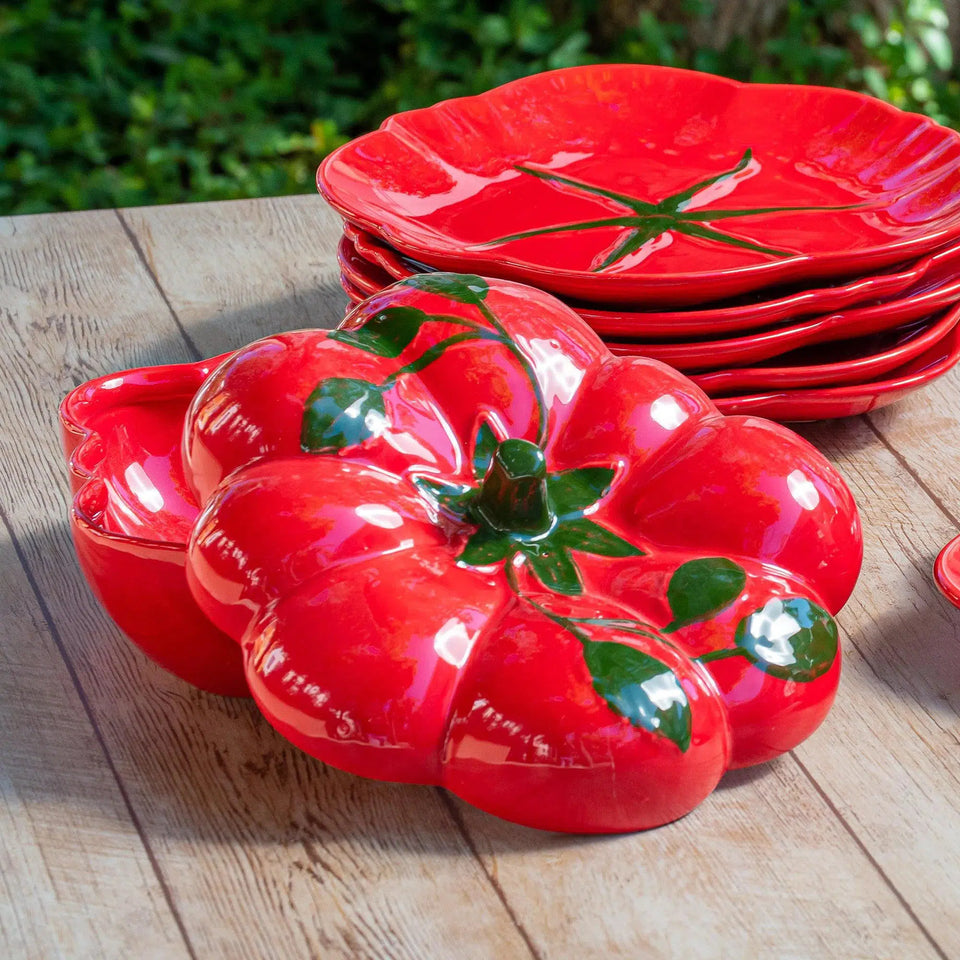 Sopeira Grande 1,7L Tomate Cerâmica Scalla