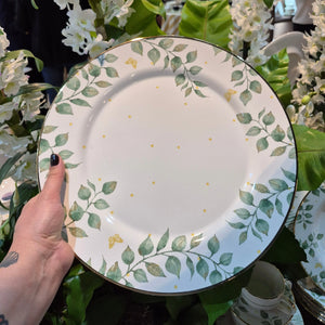 Sousplat Cerâmica Donatella Filete Ouro 34cm Alleanza