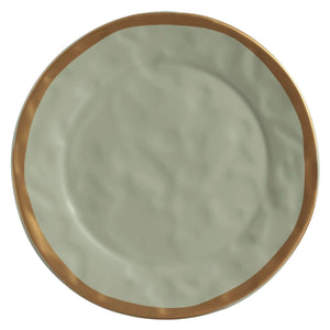 Sousplat Cerâmica Verde com Filete Amassada Cerâmica 34cm Scalla