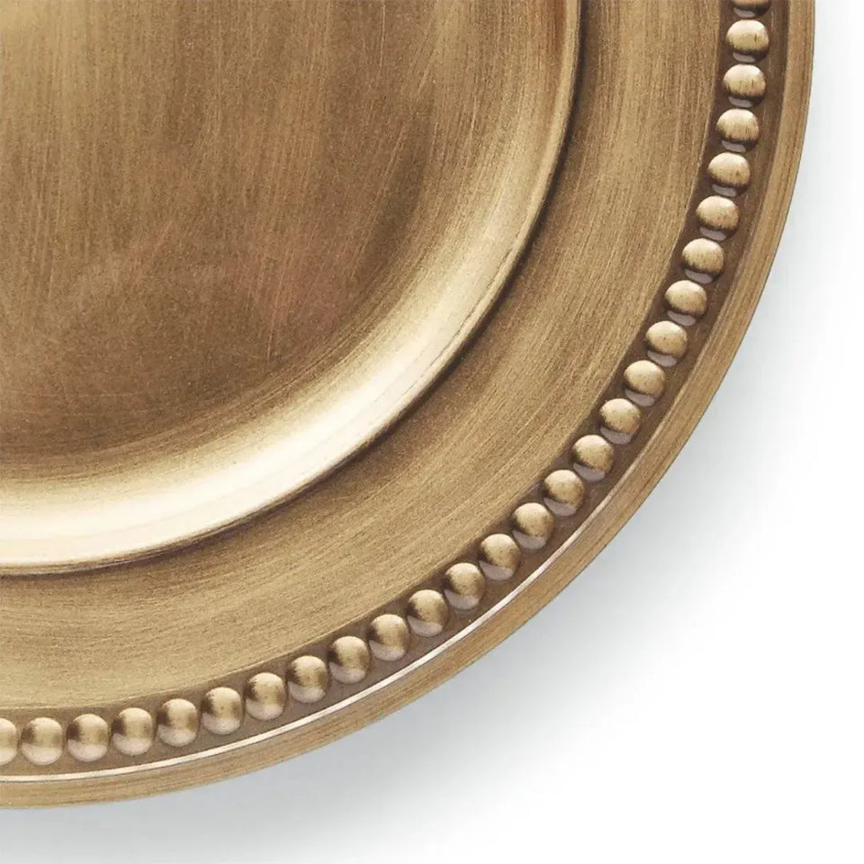 Sousplat Galles Dots Ouro 33cm