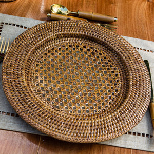 Sousplat em Rattan Bahali 32cm