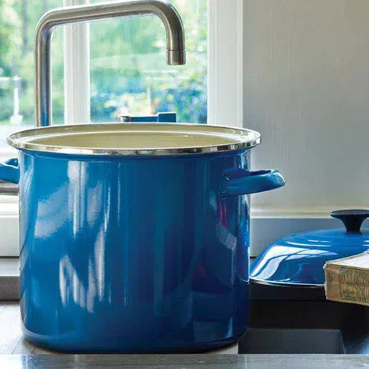 Stockpot Aço Esmaltado Azul Marseille 7,6L 22cm Le Creuset