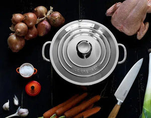 Stockpot Aço Inox 3-Ply 28cm Le Creuset