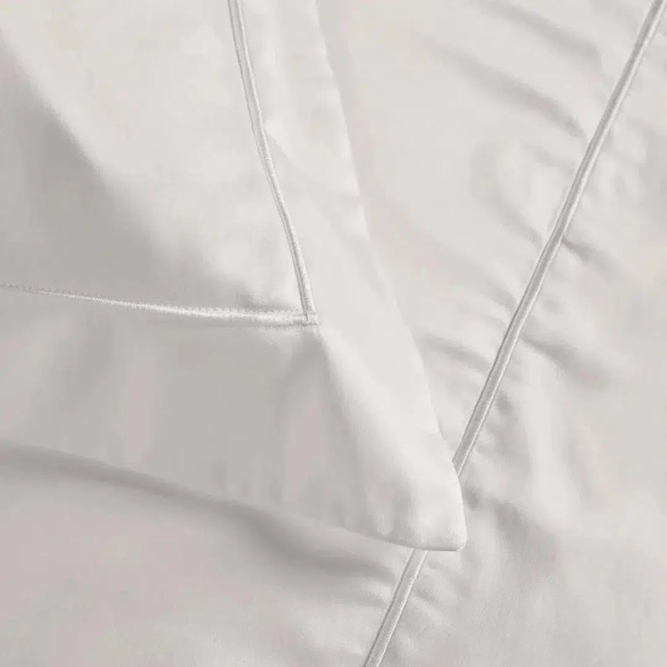 Super Fronha Dominicani 600 Fios Cetim 100% Algodão Egípcio Branco 50x90cm Trussardi
