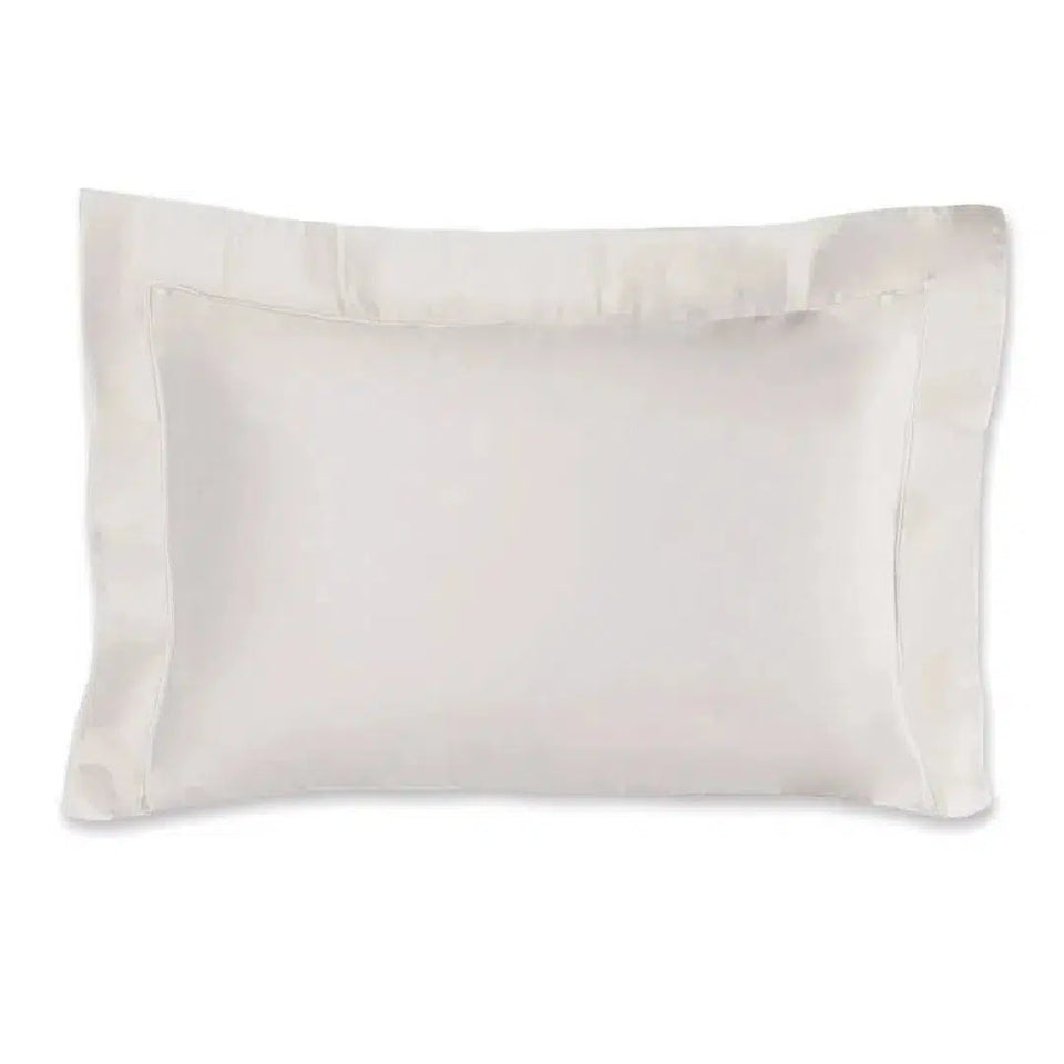 Super Fronha Dominicani 600 Fios Cetim 100% Algodão Egípcio Branco 50x90cm Trussardi