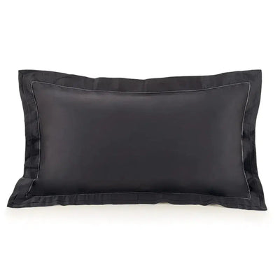 Super Fronha Doppio 300 Fios Cetim 100% Algodão Egípcio Chumbo 50x90cm Trussardi