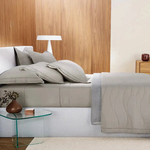 Super Fronha Doppio 300 Fios Cetim 100% Algodão Egípcio Marmo 50x90cm Trussardi