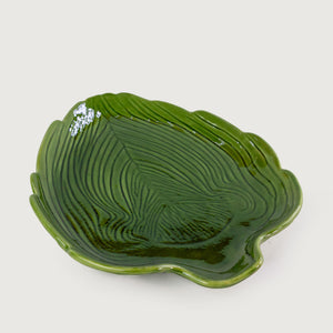 Travessa Grande Cerâmica Alcachofra Verde