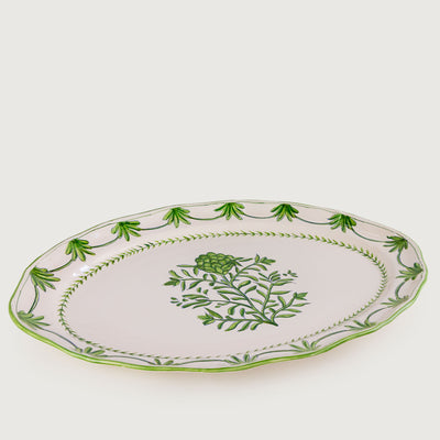 Travessa Provence Rasa Cerâmica Gigante Alcachofra Provençal