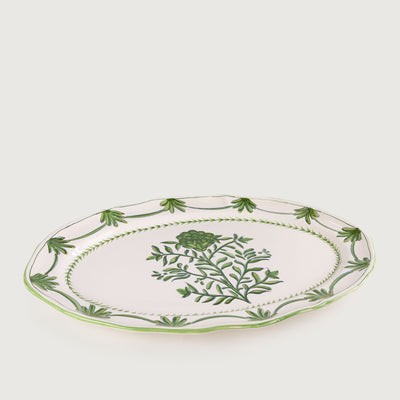 Travessa Provence Rasa Cerâmica Grande Alcachofra Provençal