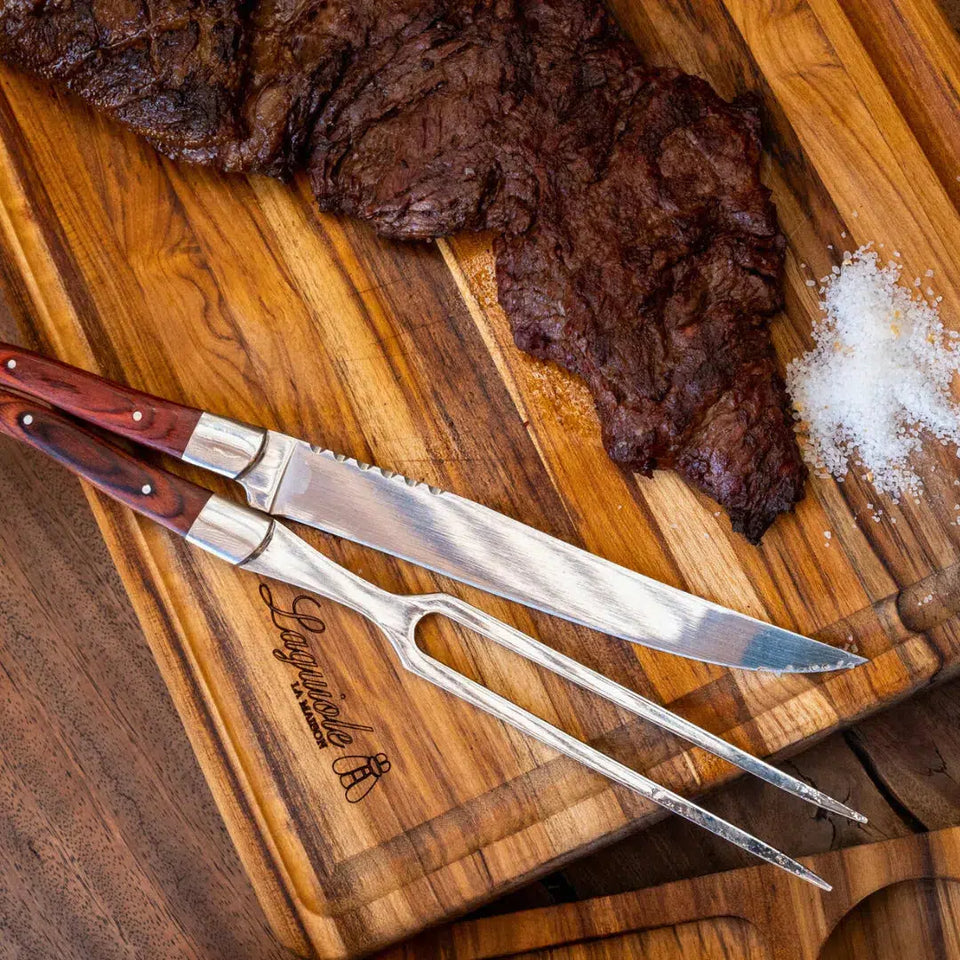 Kit Tábua e Trinchantes Premium Laguiole La Maison