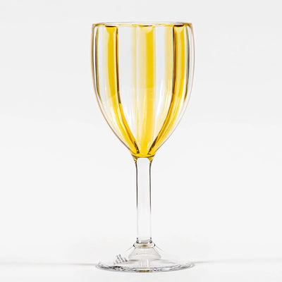 Taça Acrílico Amarela Linha Náutica 250ml