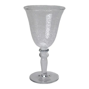 Taça Agua Acrílico Detalhes Bolhas Transparente 310ml