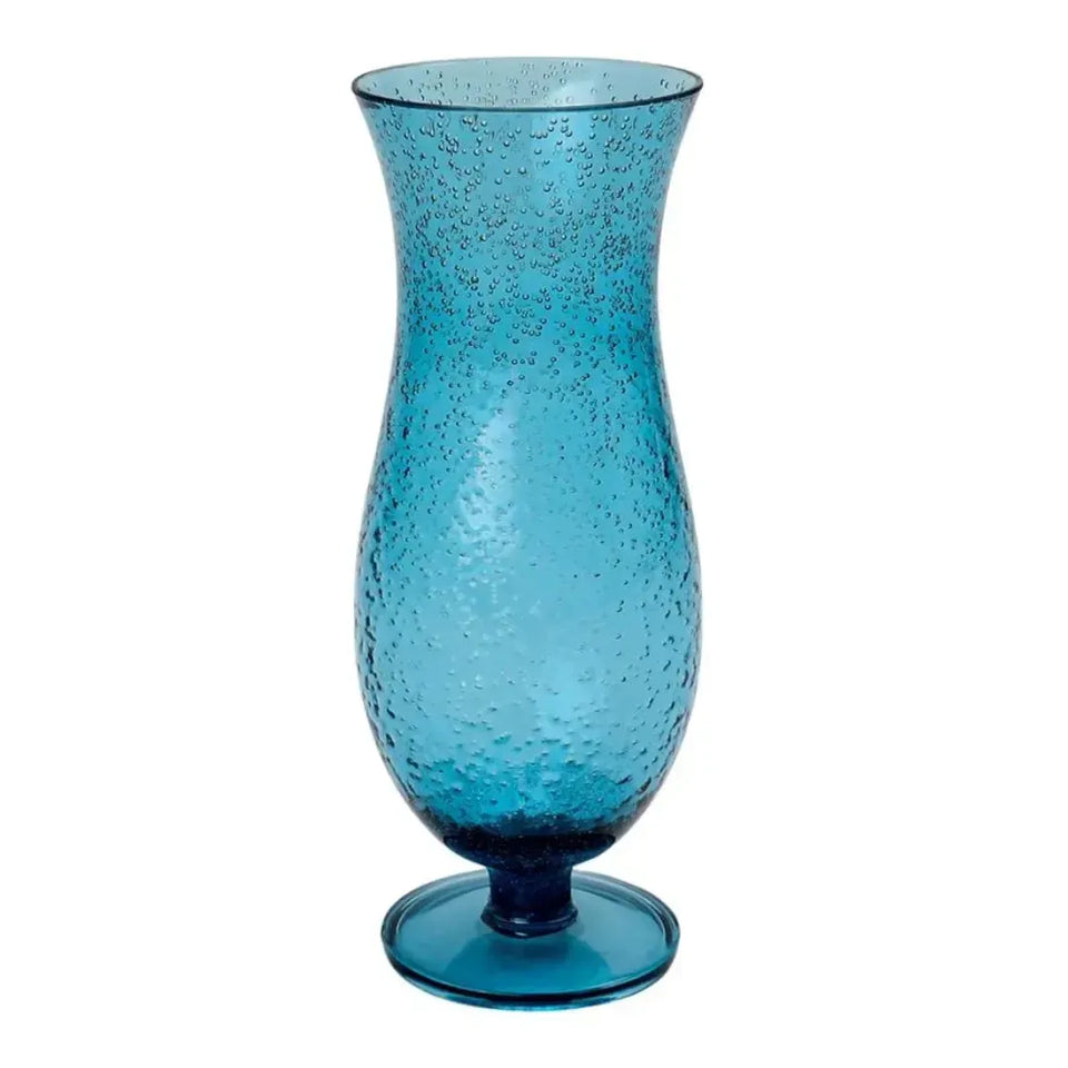 Taça Cerveja Acrílico Detalhes Bolhas Azul 651ml