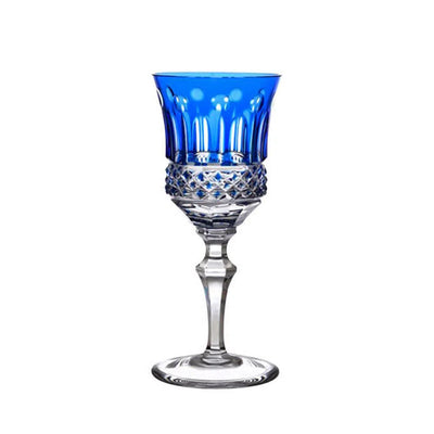 Taça em Cristal Lapidado 69 para Licor 19 Azul Artemano 70ml