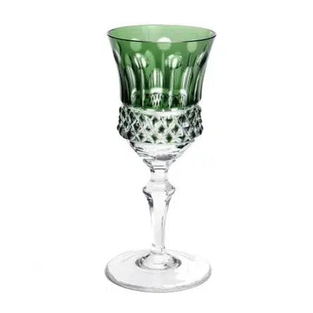 Taça em Cristal Lapidado 69 para Licor 19 Verde Artemano 70ml