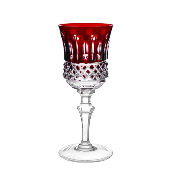 Taça em Cristal Lapidado 69 para Licor 19 Vermelho Artemano 70ml