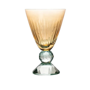 Taça para Água Vidro Âmbar e Verde Linha Sintonia 500ml