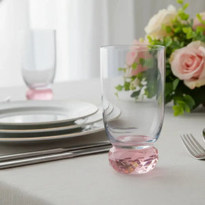 Taça para Água Vidro Rosa / Azul Linha Sintonia 460ml