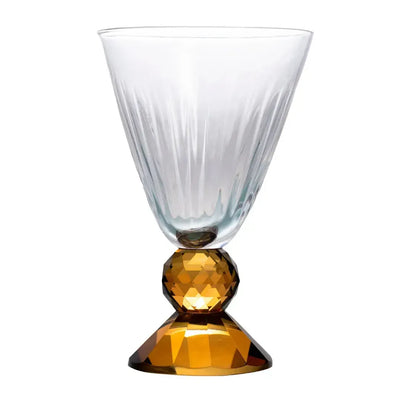 Taça para Água Vidro Transparente e Âmbar Linha Sintonia 500ml