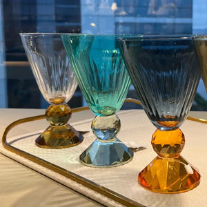 Taça para Água Vidro Verde Linha Sintonia 500ml