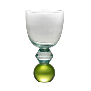 Taça para Água Vidro Verde e Azul Linha Sintonia