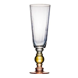 Taça para Champanhe Vidro Azul / Âmbar / Rosa Linha Sintonia 250ml