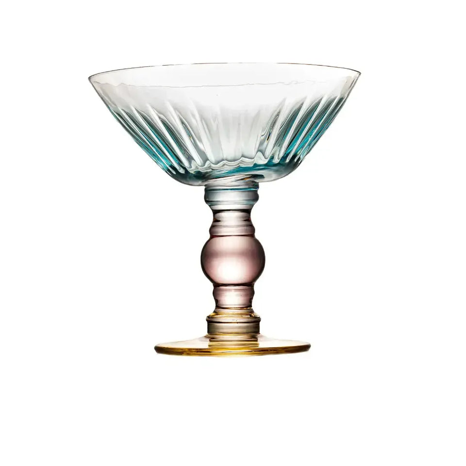 Taça para Sobremesa Vidro Turquesa / Rosa / Âmbar Linha Sintonia 220ml