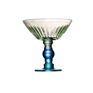 Taça para Sobremesa Vidro Verde / Azul Linha Sintonia 220ml