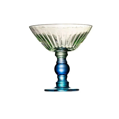 Taça para Sobremesa Vidro Verde / Azul Linha Sintonia 220ml